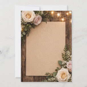 Invitación boda rústica