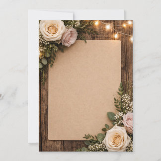 Invitación boda rústica
