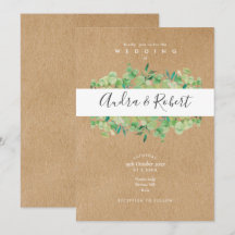 Boda Rústica Botánica con Verde Eucalipto