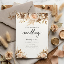 Boda Rústica Chic Boho con Flores Rosadas