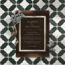 Boda Rústica de Cobre Marrón