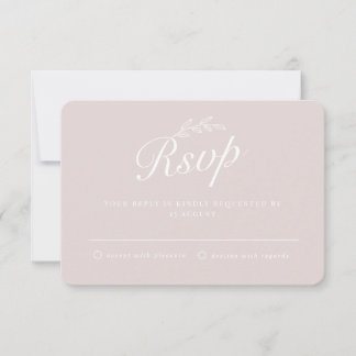 Invitación Boda Rústica de Escritura a Mano con Hojas Botánic