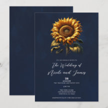 Boda Rústica de Girasoles Azules