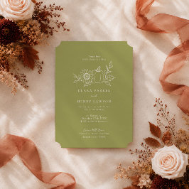 Invitación Boda Rústica de Granero con Calabaza Amarilla y Gi