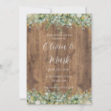 Boda Rústica de Madera con Eucalipto Dorado y Flor