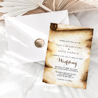 Boda rústica de pasillo de papel
