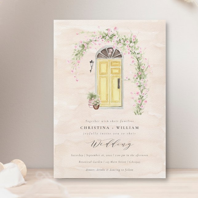 Invitación Boda rústica en el jardín de cabañas (Subido por el creador)