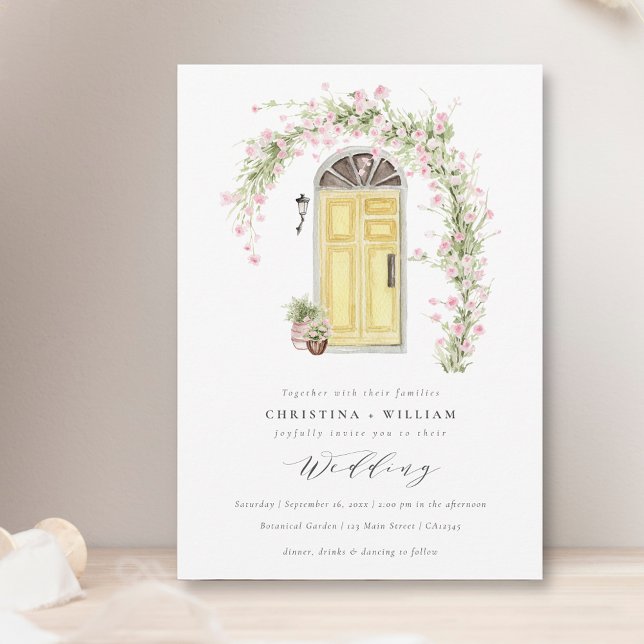 Invitación Boda rústica en el jardín de cabañas (Subido por el creador)