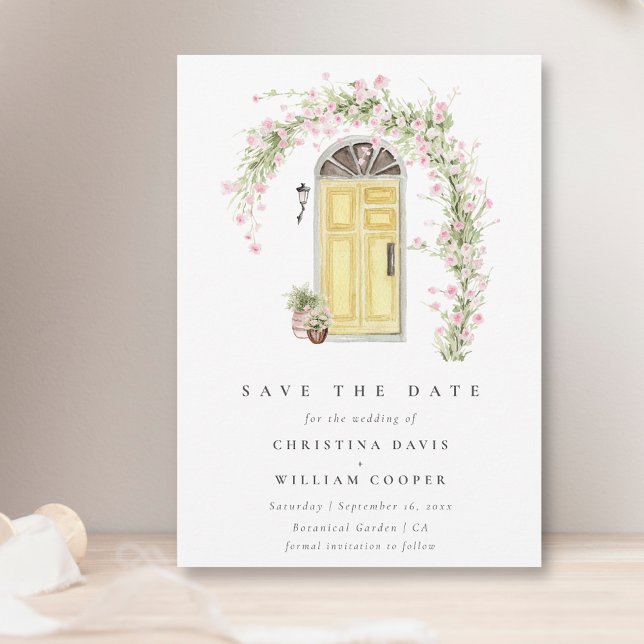 Invitación Boda rústica en el jardín de cabañas salva la fech (Subido por el creador)