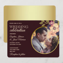 Boda Rústica Floral Borgoña