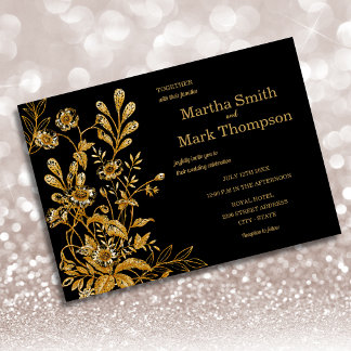 Invitación Boda Rústica Floral de Madera 