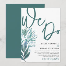Boda Rústica Follaje Hacemos Guión Verde Menta Bod