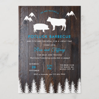 Invitación Boda Rústico BBQ
