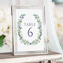 Invitación Boda rústico bohemio de flor azul amarillo