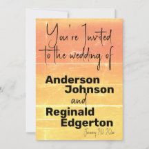 Boda Rústico Casual Yellow Peach