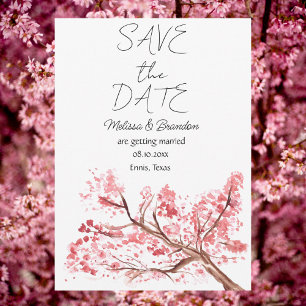 Invitación Boda Rústico de Flor Rosa