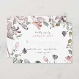 Invitación Boda Rústico de Flores Silvestres