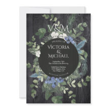 Boda rústico de la madera oscura y la flora de los