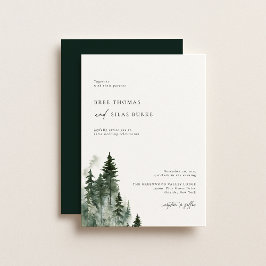 Invitación Boda Rústico de la Selva Pina Silvestre