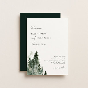Invitación Boda Rústico de la Selva Pina Silvestre