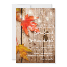 Boda Rústico de las hojas de otoño y de Mason Jars