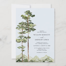 Invitación Boda Rústico de Montaña