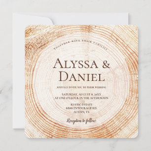 Invitación Boda Rústico de Mountain Boho Wood