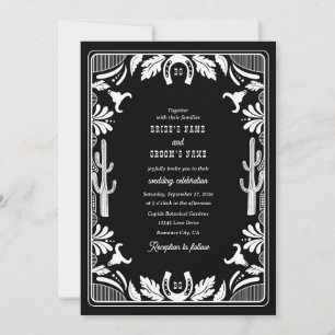 Invitación Boda rústico de vaqueros de países occidentales