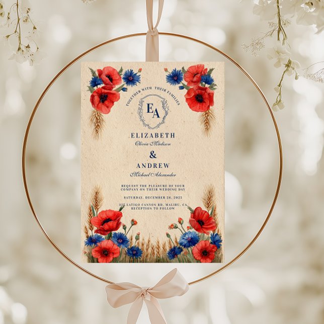 Invitación Boda Rústico de Wildflower Meadow (Subido por el creador)