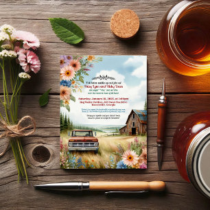 Invitación Boda Rústico del Campo de la Ruptura