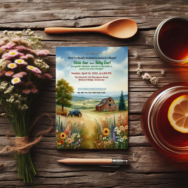 Invitación Boda Rústico del Campo de la Ruptura (Subido por el creador)