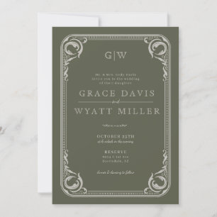 Invitación Boda Rústico del País Occidental