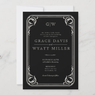 Invitación Boda Rústico del País Occidental
