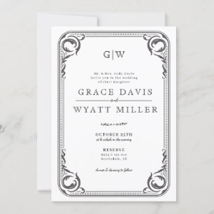 Invitación Boda Rústico del País Occidental