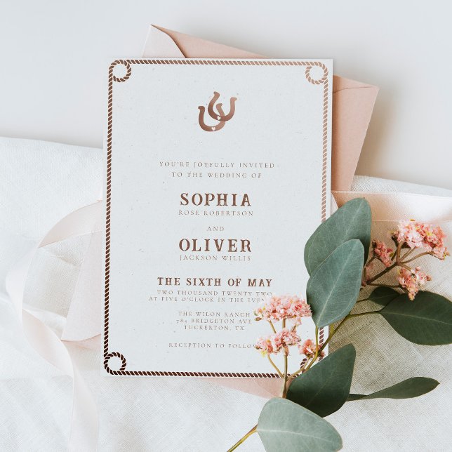 Invitación Boda Rústico del País Vaquero Occidental (Subido por el creador)