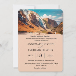 Invitación Boda Rústico Evergreen de acuarela
