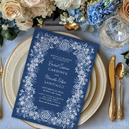 Invitación Boda Rústico Floral de la Marina