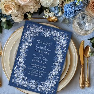 Invitación Boda Rústico Floral de la Marina