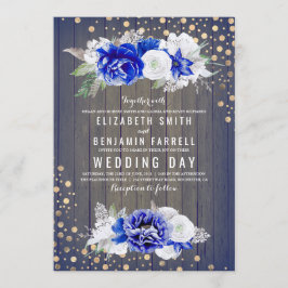 Invitación Boda Rústico Floral de la Marina