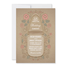 Boda Rústico Floral Mason Jar