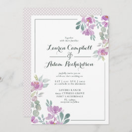 Invitación Boda Rústico Rubor Rosa Eucalyptus Greenery Invi