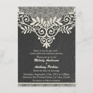 Invitación Boda Rústico Rústico de Moto de Marfil