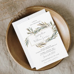 Invitación Boda Rústico Sencillo Hierba de acuarela Botánica<br><div class="desc">Una hermosa invitación a la boda con los detalles de tu boda acentuados por las hierbas aromáticas de romero de color acuático pintadas a mano. Sencillo y clásico a la vez rústico y moda - perfecto para un boda natural enfocado en la sostenibilidad, de granja a mesa, comida saludable -...</div>