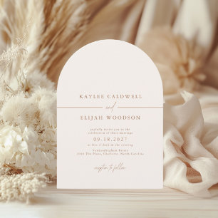Invitación BODA SADIE Elegant Minimalista Lines