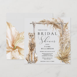 Invitación Boda Safari Leopard Arch Bridal Shower
