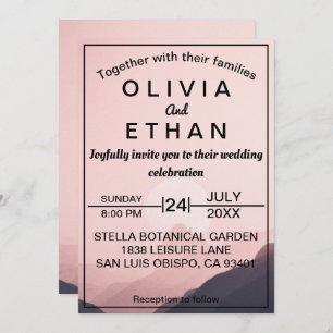Invitación Boda salvaje al aire libre