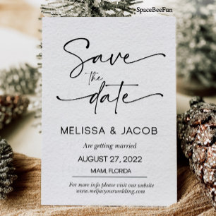 Invitación Boda Salvar El Clásico Del Minimalismo Moderno De 