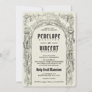 Invitación Boda Santo Grial