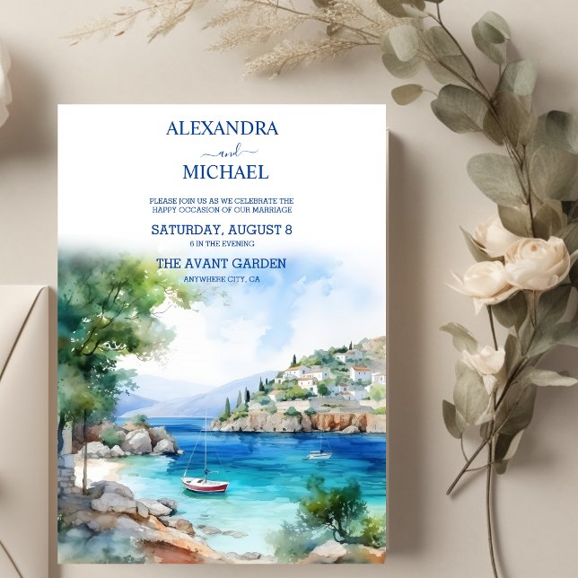 Invitación Boda Santorini (Subido por el creador)