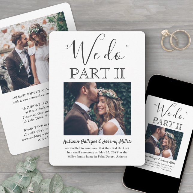 Invitación Boda secuencial 2 Foto Guión simple Hacemos Parte  (Subido por el creador)